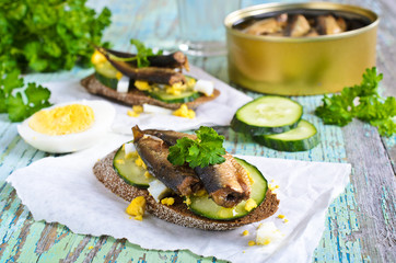 Sandwich with fish