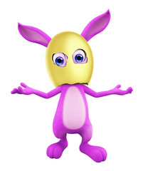 Easter Bunny with funny pose