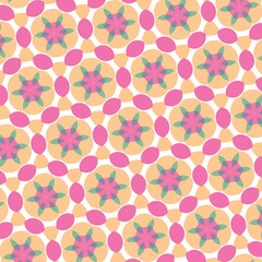 pattern illustration of abstract flowers