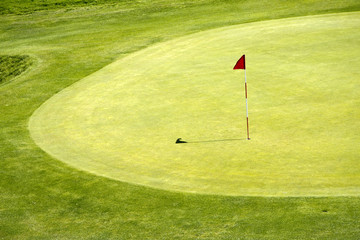 Obraz premium Étretat, Normandia, Campo da Golf