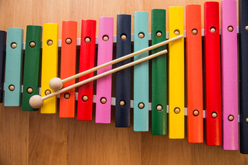 colorful wooden xylophone