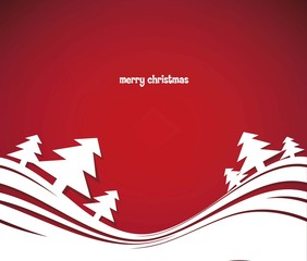 Modern christmas tree background, vector illustration