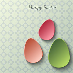 Happy Easter greeting banner.