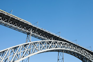 Dom Luis bridge in Porto, Portugal.