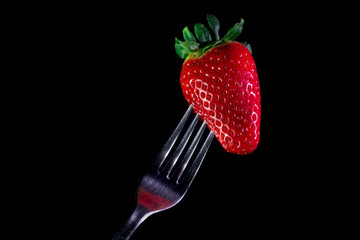 Forked strawberry