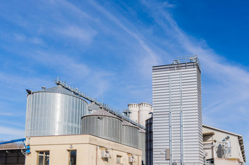 Fototapeta premium Storage facility cereals, and biogas production