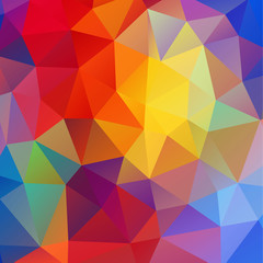 colorful triangular pattern background, vector illustration