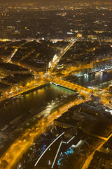 Night view of Paris