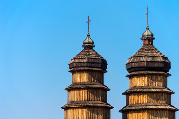 wooden domes of the old church