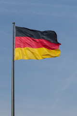 Deutschland Flagge / Fahne weht im Wind