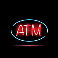 ATM Neon Sign