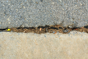 Concrete road repair by asphalt