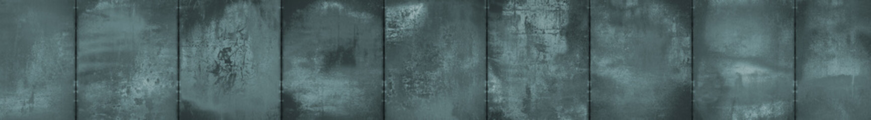 Monochrome Grungy Panoramic Metal Background (Letterbox Format)