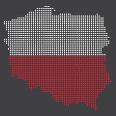 Polska, Kontur polski, zarys © milushka