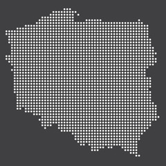 Polska, Kontur polski, zarys © milushka