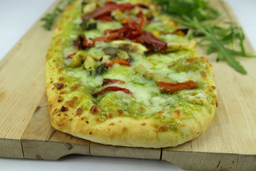 pizza aux légumes