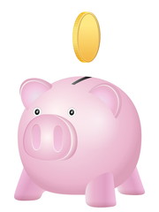 piggy bank coin