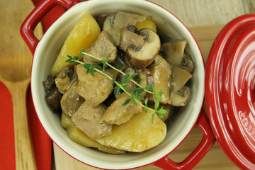 sauté de porc aux champignons