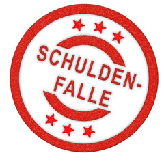 Schuldenfalle schräg