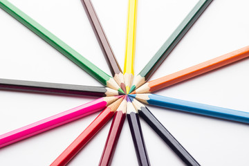 Fototapeta premium colored pencils