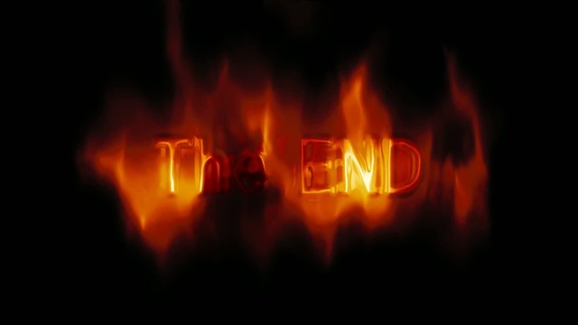 the end  終わり　