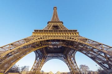 Obraz na płótnie Canvas Eiffel Tower, Paris, France. Top Europe Destination. 