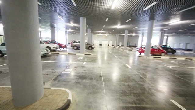 Indoor parking of Russian Business School Skolkovo
