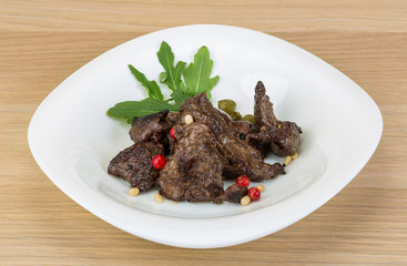 Roasted venison