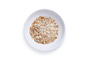 Muesli in bowl