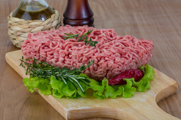 Raw minced meat