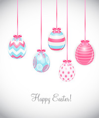 Beautiful Easter Egg Background Vector Illustration