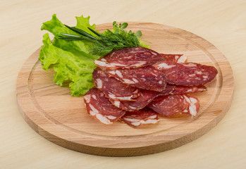 Sliced salami