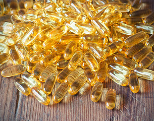 Cod liver oil omega 3 gel capsules