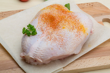 Raw chicken breast
