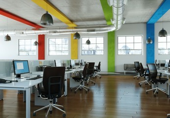 modernes Großraumbüro
