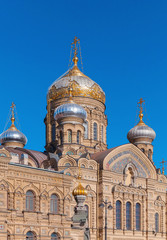 Fototapeta na wymiar Assumption Church, Vasilevsky Island, Petersburg
