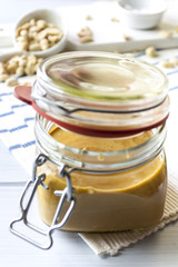 Peanut butter in jar