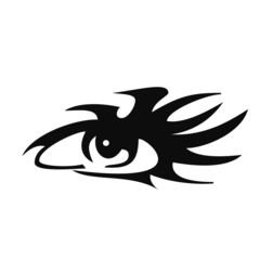 Illustration tattoo of human eye