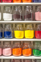 Jars of Colored Sand