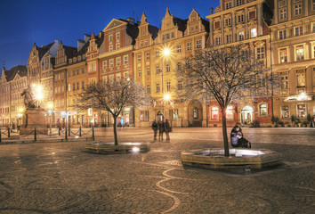 Wrocław stare miasto w nocy © Patryk Michalski