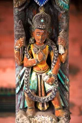 Photo sur Plexiglas Népal Ancient Nepalese wooden carving