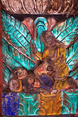 Ancient Nepalese wooden carving