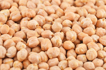 Close up of dried chickpea as background