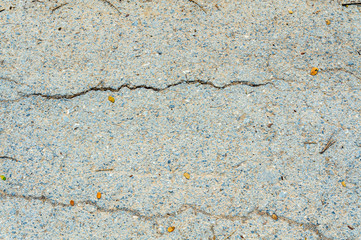 Crack old asphalt road