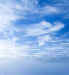 Foto op Plexiglas Luchtfoto Beautiful blue sky from aerial view
