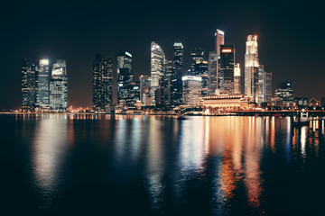Plakat Singapore skyline