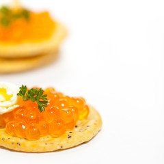 Red Caviar. Selective focus.