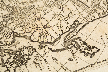 Fototapeta na wymiar 古地図　日本と東アジア