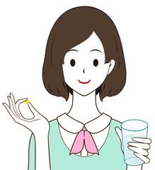 女性　錠剤　サプリ