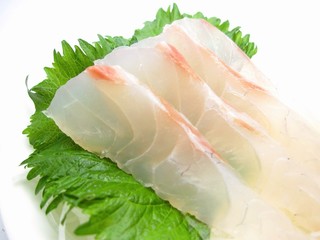 Sashimi of sea bream